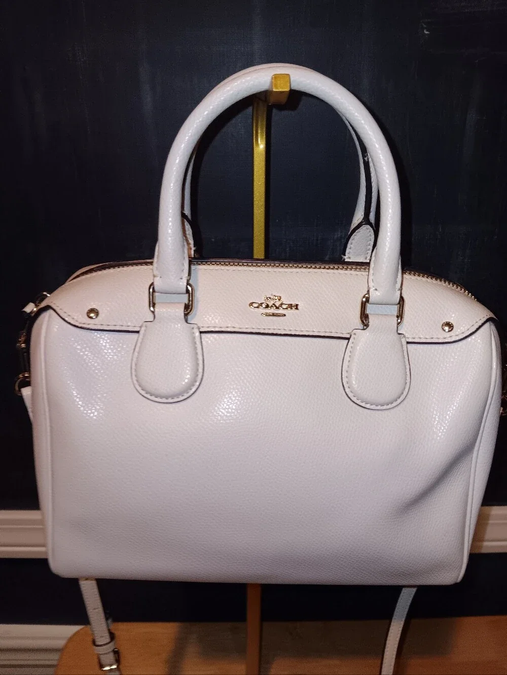 Coach Leather Bennett Bag With Long Strap